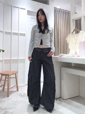 「RAY CASSIN（レイカズン）のアイテム（パンツ）」を使った、RAYCASSIN_officialさん（レディース・162cm）の秋コーディネート