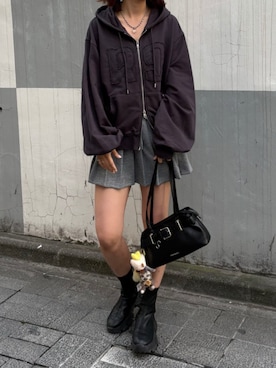 「RAY CASSIN（レイカズン）のアイテム」を使った、RAYCASSIN_officialさん（レディース・171cm）の秋コーディネート