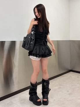 「RAY CASSIN（レイカズン）のアイテム（バッグ）」を使った、RAYCASSIN_officialさん（レディース・161cm）の夏コーディネート