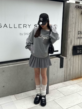 「RAY CASSIN（レイカズン）のアイテム（スウェット）」を使った、RAYCASSIN_officialさん（レディース・158cm）の秋コーディネート