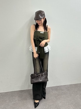 「レイヤード」｜「アイテム（キャミソール）」を使った、RAYCASSIN_officialさん（レディース・152cm）の秋コーディネート