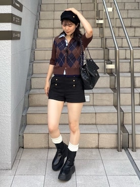 「RAY CASSIN（レイカズン）のアイテム（トップス）」を使った、RAYCASSIN_officialさん（レディース・160cm）の夏コーディネート