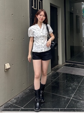 「RAY CASSIN（レイカズン）のアイテム（トップス）」を使った、RAYCASSIN_officialさん（レディース・156cm）の春コーディネート