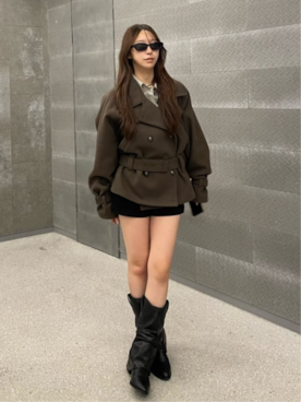 「RAY CASSIN（レイカズン）のアイテム」を使った、RAYCASSIN_officialさん（レディース・158cm）の秋コーディネート