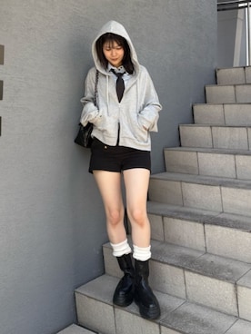 「RAY CASSIN（レイカズン）のアイテム（パンツ）」を使った、RAYCASSIN_officialさん（レディース・160cm）の夏コーディネート