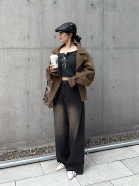 「RAY CASSIN（レイカズン）のアイテム（トップス）」を使った、RAYCASSIN_officialさん（レディース・160cm）の春コーディネート