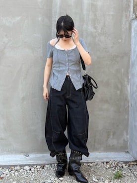 「RAY CASSIN（レイカズン）のアイテム（シューズ）」を使った、RAYCASSIN_officialさん（レディース・160cm）の春コーディネート