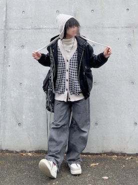 「アイテム（その他トップス）」を使った、namiさん（レディース・155cm）の秋コーディネート