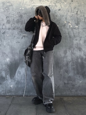 「ADRER（アドラー）のアイテム（トップス）」を使った、namiさん（レディース・155cm）の春コーディネート