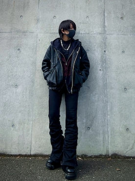 「アイテム（アクセサリー）」を使った、namiさん（レディース・155cm・20代）の秋コーディネート