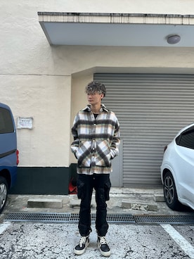 昇吾さん（メンズ・183cm）の秋コーディネート