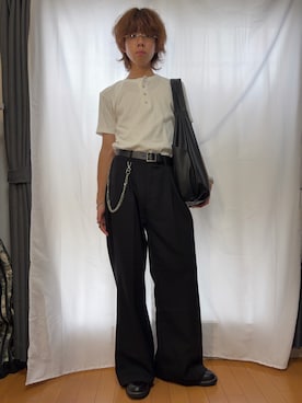 「ADRER（アドラー）のアイテム（バッグ）」を使った、わいくんさん（メンズ・167cm）の秋コーディネート