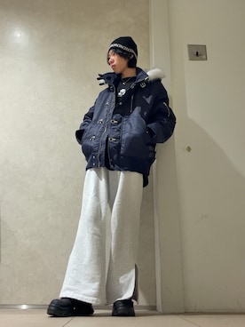 「RAGEBLUE（レイジブルー）のアイテム」を使った、わいくんさん（メンズ・167cm）の冬コーディネート