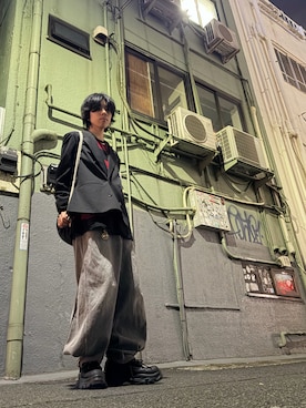 「GRANCY（グランシー）のアイテム」を使った、わいくんさん（メンズ・167cm）の冬コーディネート