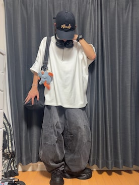 「ADRER（アドラー）のアイテム（パンツ）」を使った、わいくんさん（メンズ・167cm）の夏コーディネート