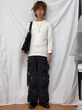 「無印良品（ムジルシリョウヒン）のアイテム（バッグ）」を使った、わいくんさん（メンズ・167cm）の秋コーディネート