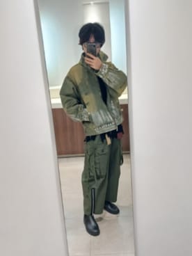 「アイテム（ピアス（両耳用））」を使った、LuKaさん（メンズ・167cm）の秋コーディネート