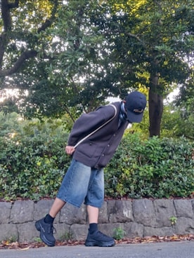 「ハーフパンツ」｜LuKaさん（メンズ・167cm）の秋コーディネート