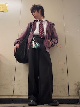 「ASTRONOMY（アストロノミー）のアイテム」を使った、わいくんさん（メンズ・167cm）の春コーディネート