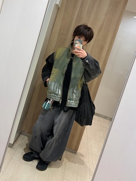 「ADRER（アドラー）のアイテム（ブルゾン）」を使った、わいくんさん（メンズ・167cm）の春コーディネート