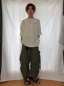 「coca（coca）（コカ）のアイテム（トップス）」を使った、わいくんさん（メンズ・167cm）の秋コーディネート