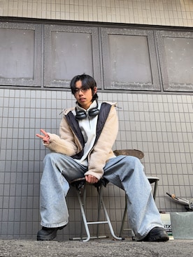 「ANCHOR（アンカー）のアイテム」を使った、わいくんさん（メンズ・167cm）の冬コーディネート