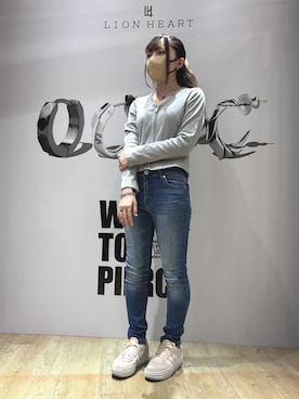 「LION HEART（ライオンハート）のアイテム」を使った、miuさん（レディース・156cm）の春コーディネート