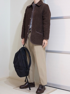 「アイテム（その他アウター）」を使った、すなさん（メンズ・166cm）の秋コーディネート