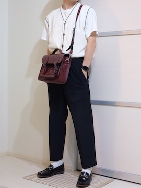 「アイテム（ベスト）」を使った、すなさん（メンズ・166cm）の秋コーディネート