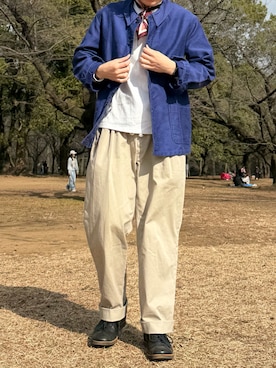 「MUHET（ミュエータ）のアイテム」を使った、すなさん（メンズ・166cm）の冬コーディネート