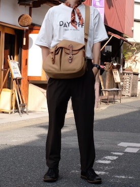「アイテム（バンダナ/スカーフ）」を使った、すなさん（メンズ・166cm）の秋コーディネート