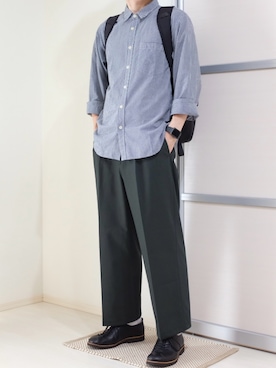 「アイテム（ドレスシューズ）」を使った、すなさん（メンズ・166cm・20代）の秋コーディネート