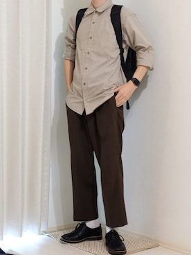 「アイテム（パンツ）」を使った、すなさん（メンズ・166cm・20代）の秋コーディネート