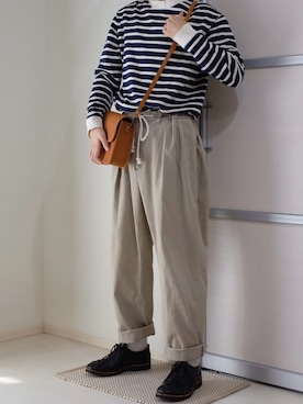 「アイテム（ドレスシューズ）」を使った、すなさん（メンズ・166cm）の秋コーディネート
