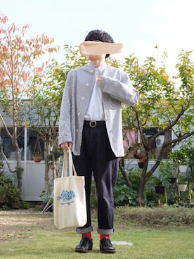 「VINTAGE（ヴィンテージ）のアイテム」を使った、すなさん（メンズ・166cm）の秋コーディネート