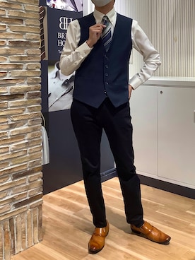 「東京シャツ」｜BRICK HOUSE by Tokyo Shirts 名古屋茶屋イオンモール店さん（メンズ・173cm）の春コーディネート