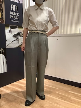BRICK HOUSE by Tokyo Shirts 名古屋茶屋イオンモール店さん（レディース・161cm）の夏コーディネート