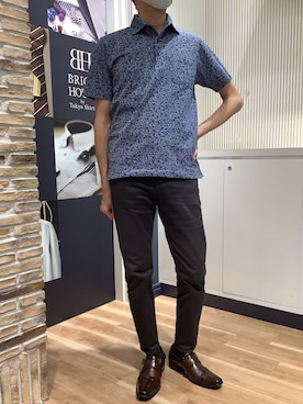 「東京シャツ」｜BRICK HOUSE by Tokyo Shirts 名古屋茶屋イオンモール店さん（メンズ・173cm）の春コーディネート