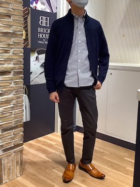 BRICK HOUSE by Tokyo Shirts 名古屋茶屋イオンモール店さん（メンズ・173cm）の冬コーディネート
