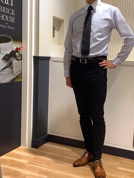 BRICK HOUSE by Tokyo Shirts 名古屋茶屋イオンモール店さん（メンズ・173cm）の秋コーディネート