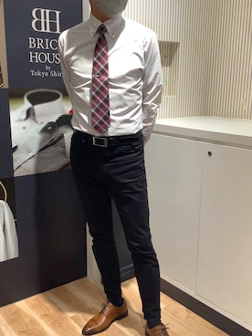 BRICK HOUSE by Tokyo Shirts 名古屋茶屋イオンモール店さん（メンズ・173cm）の冬コーディネート