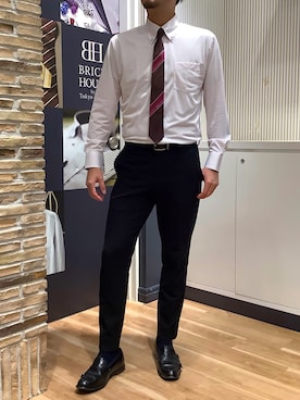 BRICK HOUSE by Tokyo Shirts 名古屋茶屋イオンモール店さん（メンズ・176cm）の冬コーディネート