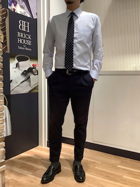 BRICK HOUSE by Tokyo Shirts 名古屋茶屋イオンモール店さん（メンズ・176cm）の春コーディネート