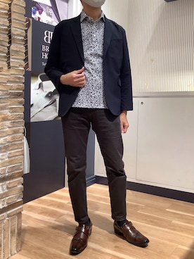 「東京シャツ」｜BRICK HOUSE by Tokyo Shirts 名古屋茶屋イオンモール店さん（メンズ・173cm）の春コーディネート