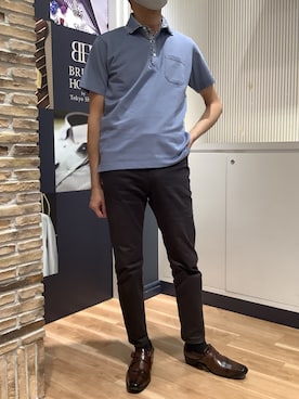 「東京シャツ」｜BRICK HOUSE by Tokyo Shirts 名古屋茶屋イオンモール店さん（メンズ・173cm）の春コーディネート