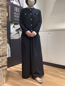BRICK HOUSE by Tokyo Shirts 名古屋茶屋イオンモール店さん（レディース・161cm）の冬コーディネート