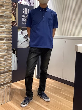 BRICK HOUSE by Tokyo Shirts 名古屋茶屋イオンモール店さん（メンズ・173cm）の夏コーディネート