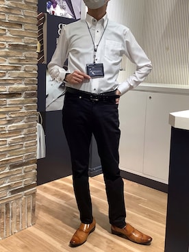 「東京シャツ」｜BRICK HOUSE by Tokyo Shirts 名古屋茶屋イオンモール店さん（メンズ・173cm）の春コーディネート