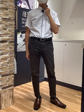 BRICK HOUSE by Tokyo Shirts 名古屋茶屋イオンモール店さん（メンズ・173cm）の夏コーディネート