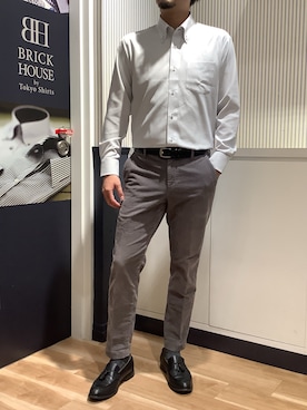 BRICK HOUSE by Tokyo Shirts 名古屋茶屋イオンモール店さんのコーディネート